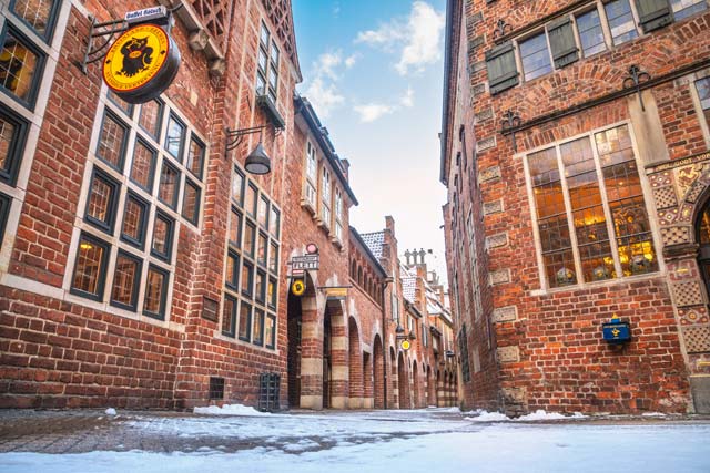 Die Böttcherstraße in der Bremer Altstadt