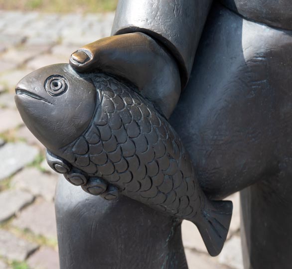 Bronzedenkmal Vegesacker Junge