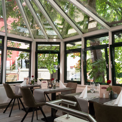 Frühstück im Restaurant