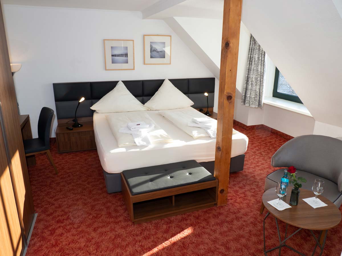 Zimmer in der Pension Weserblick